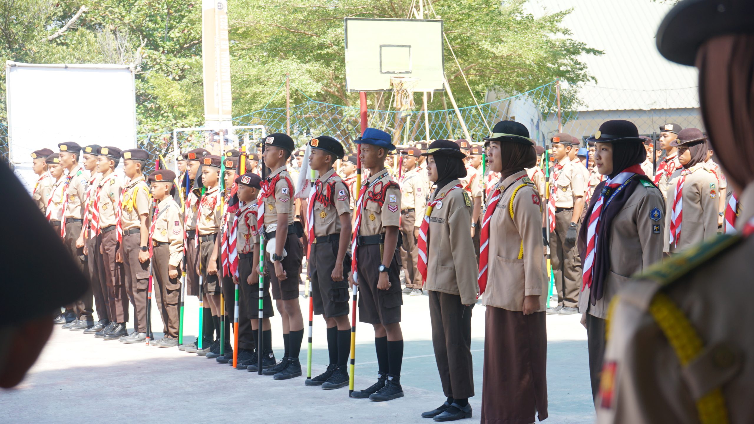 Pramuka MAN Pangkajene Kepulauan Mengikuti Action Part 4 di Gowa
